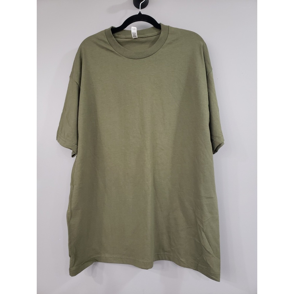 NEVER WORN American Apparel 1301 solid green hunter dark tee short sleeve